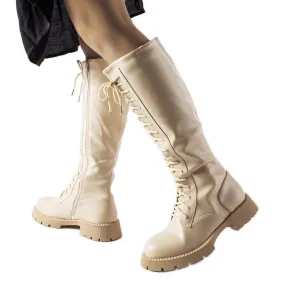 Bottes Noam isolées beiges